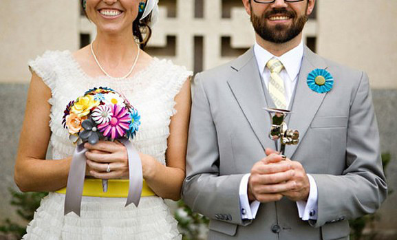 看看国外疯狂有趣的自行车婚礼 O(∩_∩)O-我