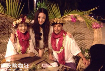 陈思成 佟丽娅 2014年1月16日 大溪地婚礼直播