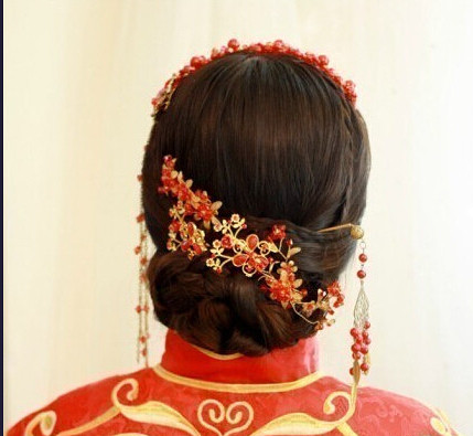 中式婚礼之新娘发型,端庄典雅,超级美!-四大金