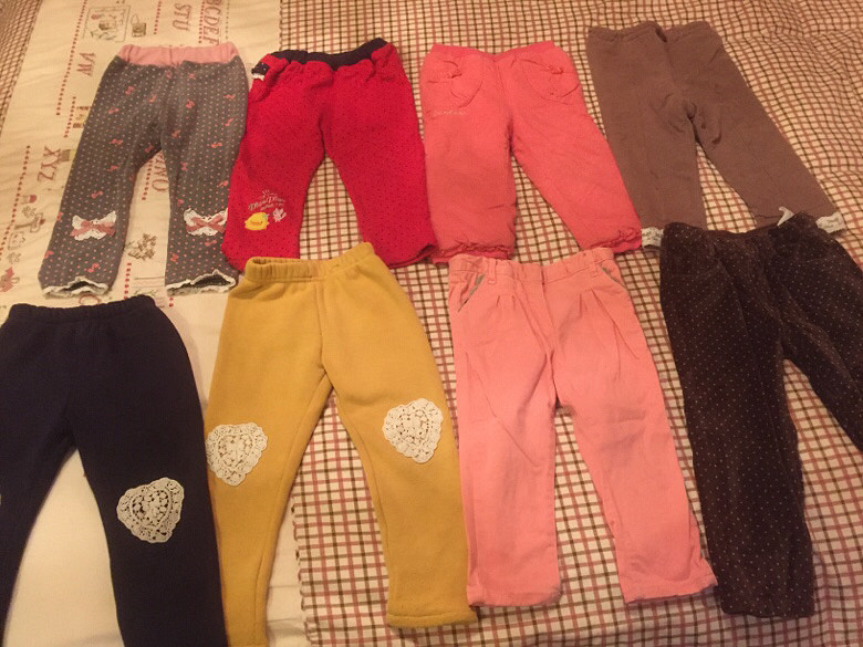 清了一些孩子冬天的衣服出来,可惜朋友的孩
