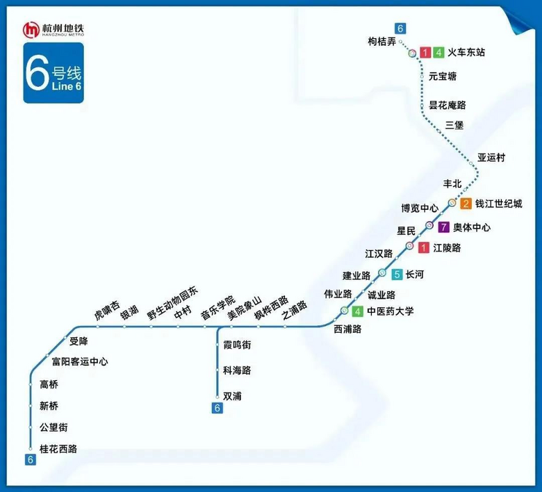 10月即将试运营杭州地铁6号线二期三江汇交通动脉再提速