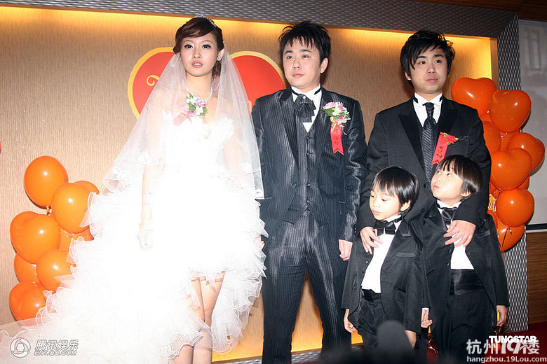 高清:小彬彬结婚儿子当花童 大牌艺人均未出席