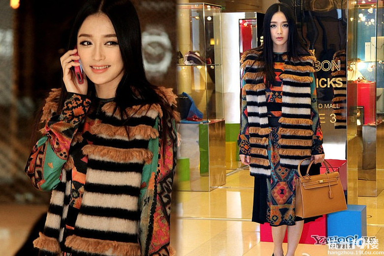 冬日明星潮流街拍 杨幂张柏芝海清秀时装-八卦