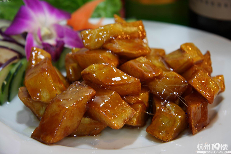 拔丝地瓜的做法-19楼私房菜-杭州19楼