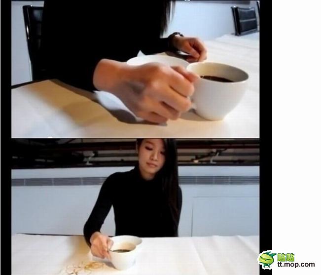 美女粉絲用咖啡杯畫(huà)出周杰倫頭像