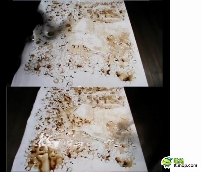美女粉絲用咖啡杯畫(huà)出周杰倫頭像