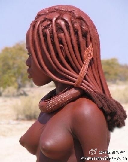 非洲纳米比亚辛巴族的美女