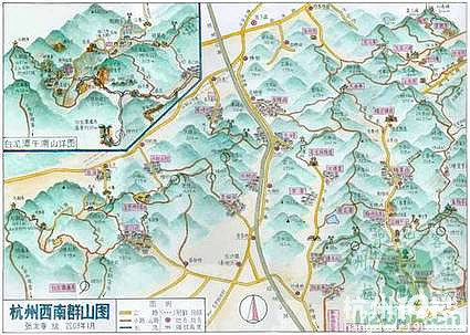 求最新版的西湖登山地图-大杭州旅游-杭州19楼