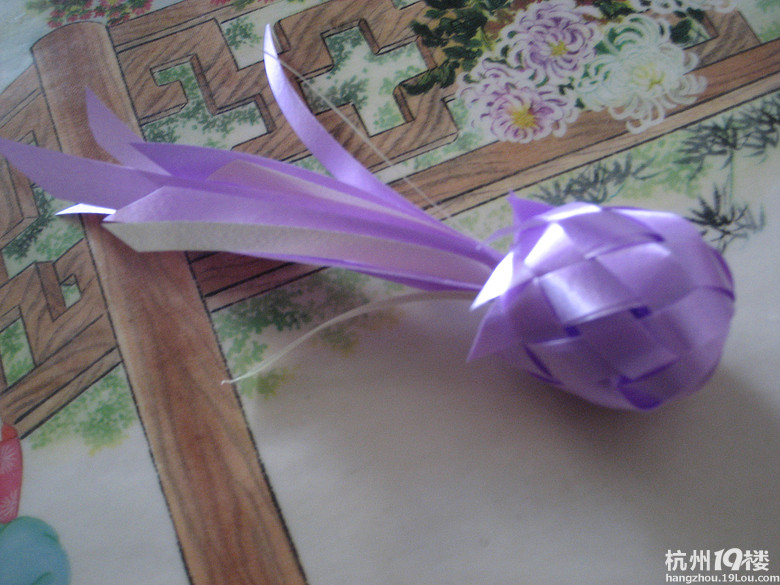 彩带编织趣致菠萝,+附教程哦