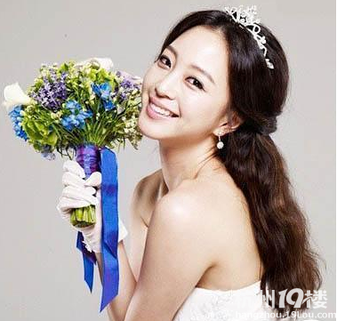 长发新娘发型 中长发怎么扎好看 -拍婚纱照-结