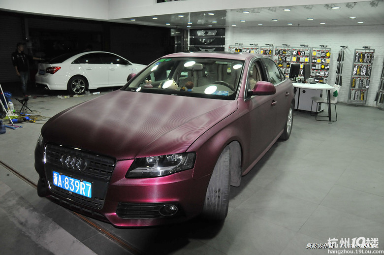 州汽车城店 奥迪A4 改色作业 好不好看图说话-