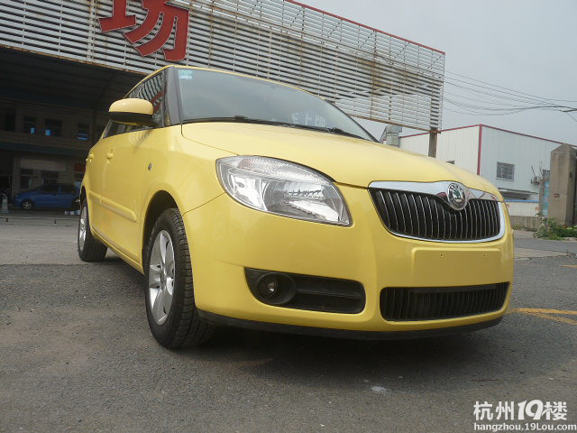 斯柯达晶锐转让啦,黄黄色.手自一体带天窗~-二