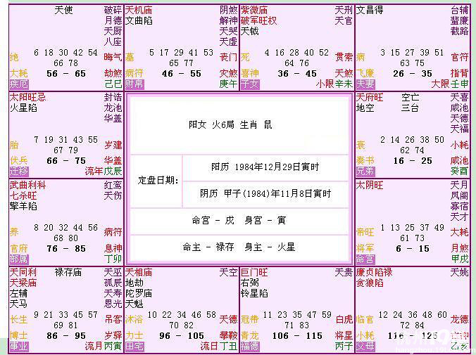 请教大家,紫薇命盘怎么看-紫微-飞星紫微-杭州
