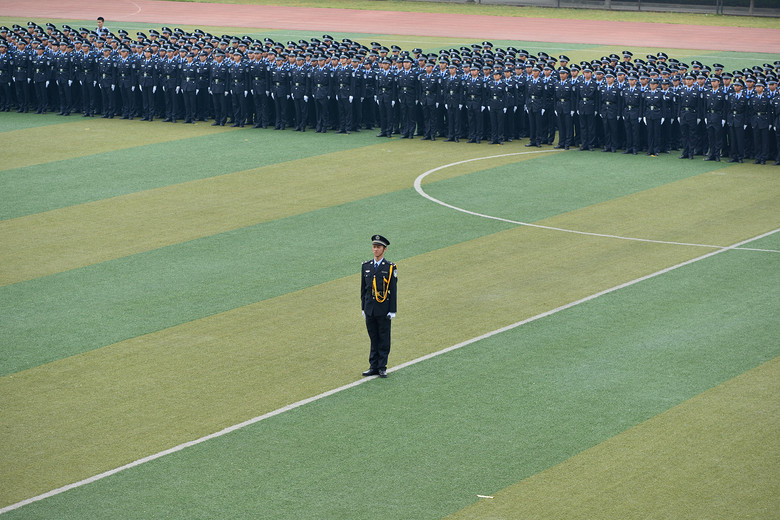 浙江警察学院举行汇报表演 警察风采(1)-列队-