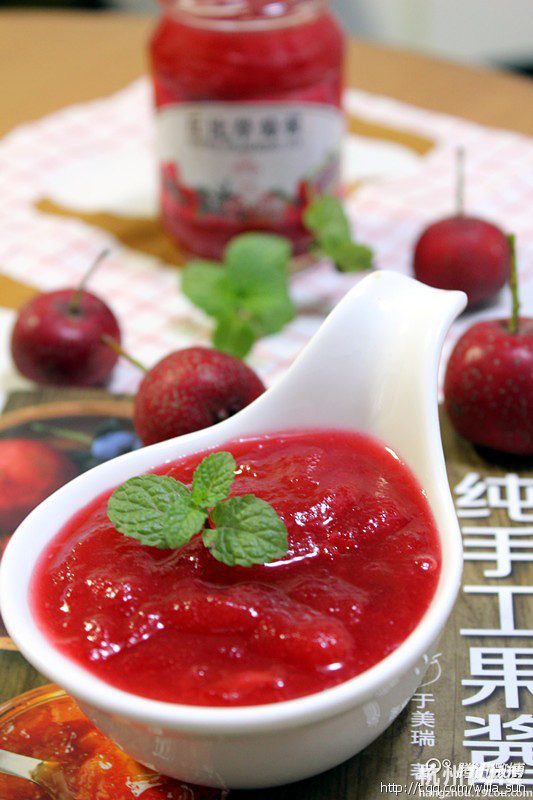 时令美食--自制山楂果酱-素食菜谱-素食主义-杭