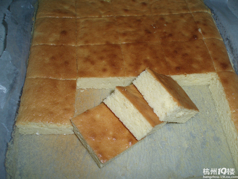 自制法式海绵蛋糕,也可以叫清蛋糕。-烘焙-19楼私房菜-杭州19楼