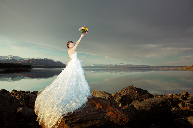 新西兰纯净星空圣湖雪山蜜月婚纱游记-结婚大