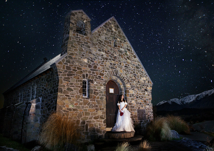 新西兰纯净星空圣湖雪山蜜月婚纱游记-结婚大