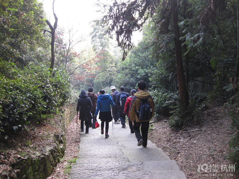 蕭山湘湖牛友群又來啦---健步在越王古道，深云禪寺間。
