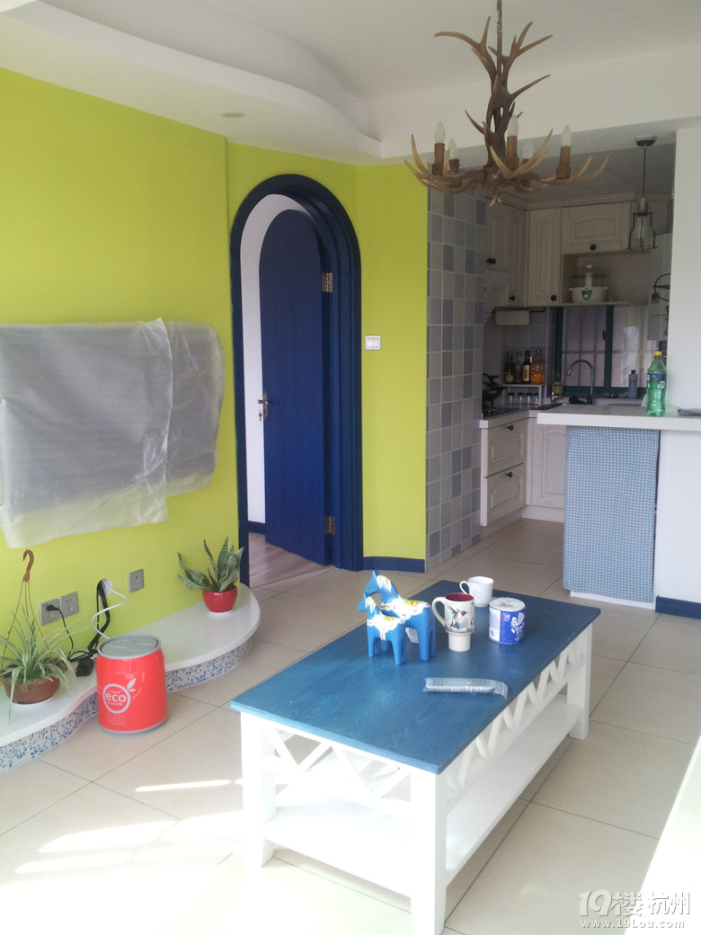 55方的地中海!20年房龄的老房子完工第一晒O