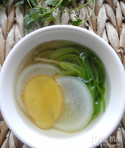 春日治疗小儿发烧的食疗小偏方-香菜白萝卜生