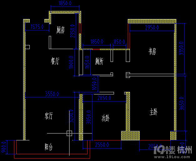 求高人设计建筑面积94.3-套内面积70,小三房-设