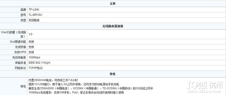 TP-LINK TL-MR10U 150Moyʽ3G·