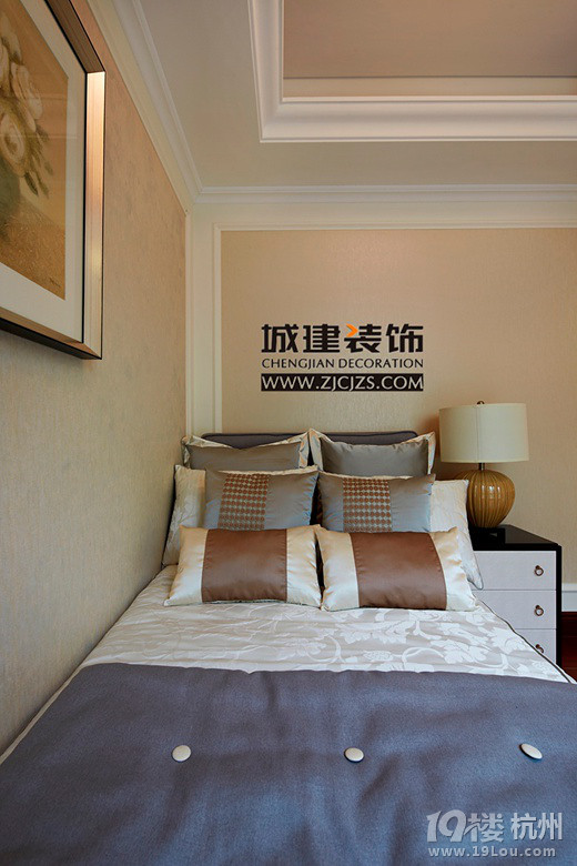 城建装饰_混搭_卧室_吊顶_装修效果图_杭州1