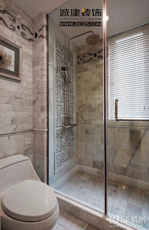 城建装饰_美式_卫生间_门窗_装修效果图_杭州