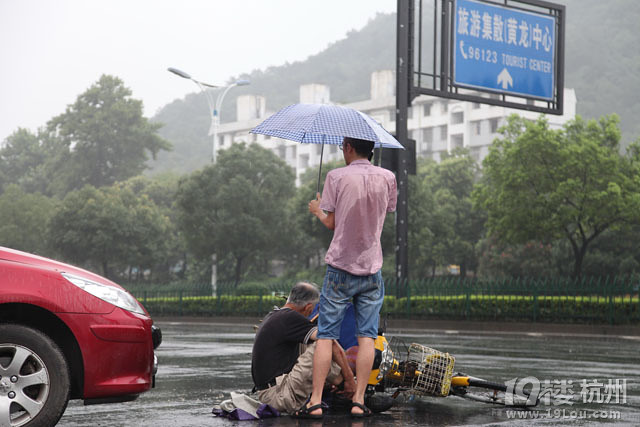 大伯清早出门玩鸟 没想到被撞了-开车那些事-拉