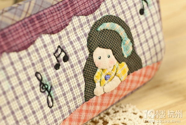 [筱布叮原创]音乐女孩哆哆笔袋~-布艺-手工DIY