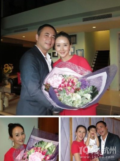 胡靜曬全家福慶結(jié)婚五周年 兒子做鬼臉