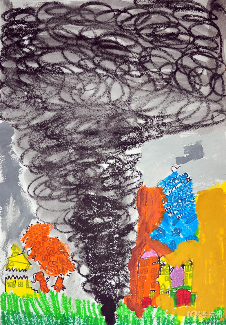 《五周岁半女儿的绘画作品》-小学教育论坛-杭