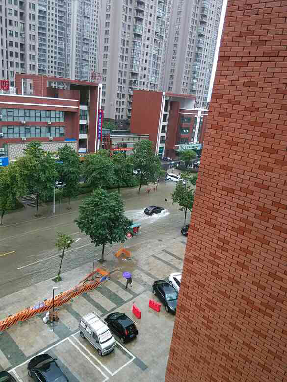 鄞州区盛世天成门口小车不敢开啊-手机随手拍