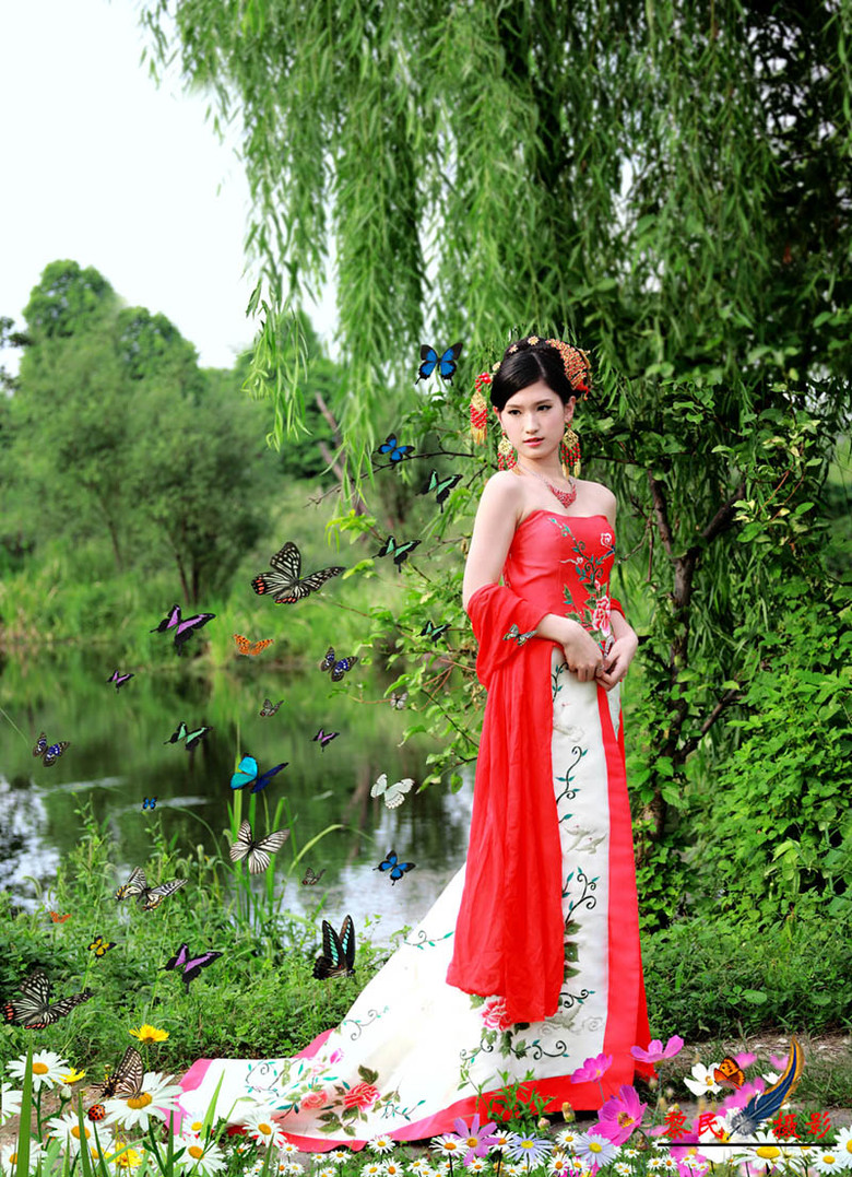 古装红衣美女-人像派-19摄区-杭州19楼