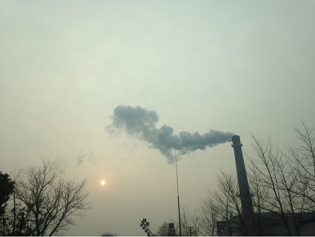西塘河边的杭州雾霾-手机随手拍-杭州19楼