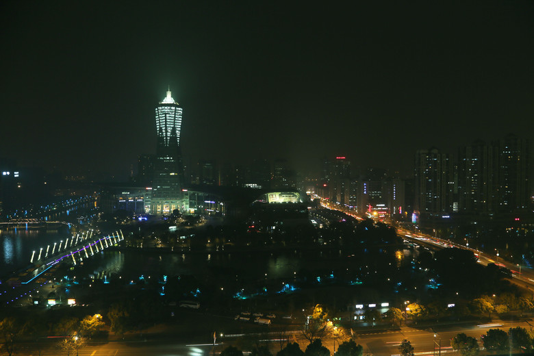 冬天运河夜景-风景照-19摄区-杭州19楼