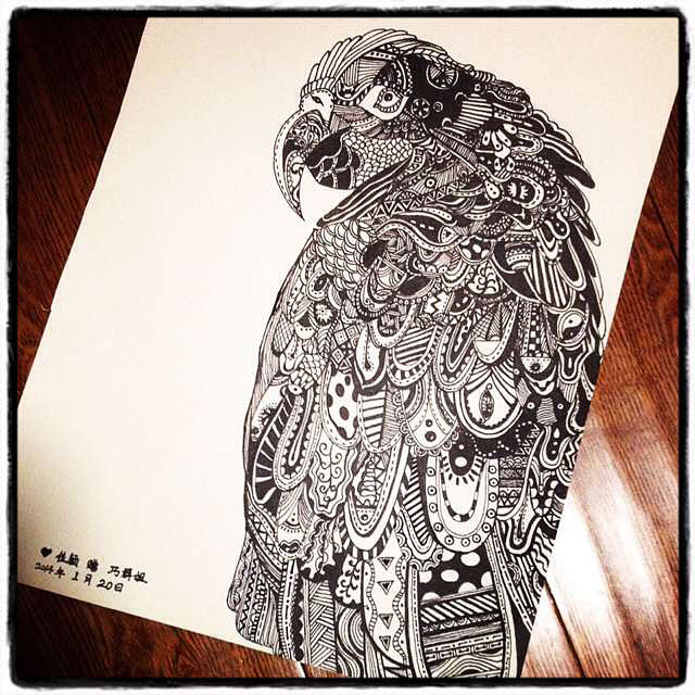 黑白画-手机随手拍-杭州19楼