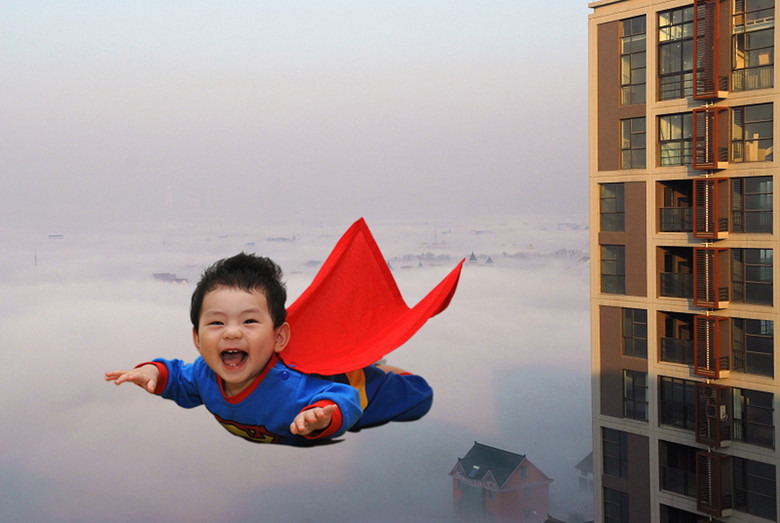 小超人来了-创意-养眼搞笑-杭州19楼