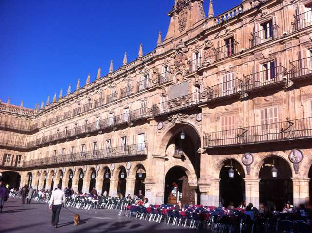 plaza mayor,salamanca。马约尔-手机随手拍-杭