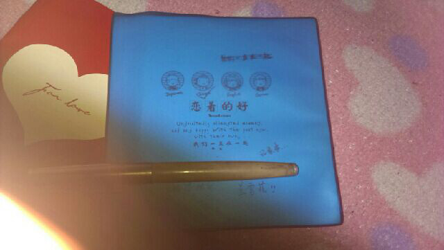 我高中時(shí)候的日記本和鋼筆。。4年了