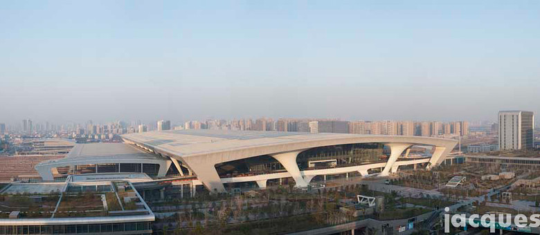 杭州火车东站建筑全景图图片