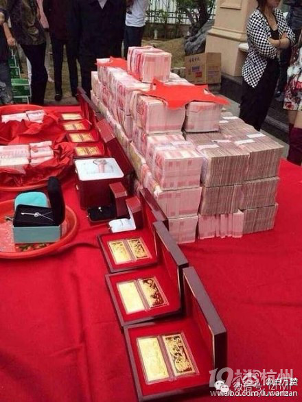 網(wǎng)友曬臺州土豪娶媳婦 亮瞎小伙伴的眼