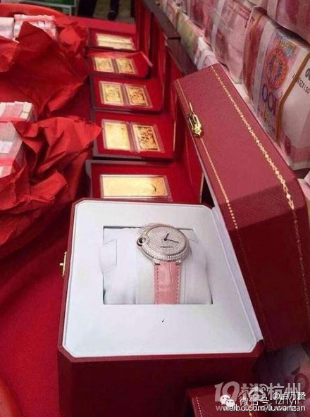 網(wǎng)友曬臺州土豪娶媳婦 亮瞎小伙伴的眼