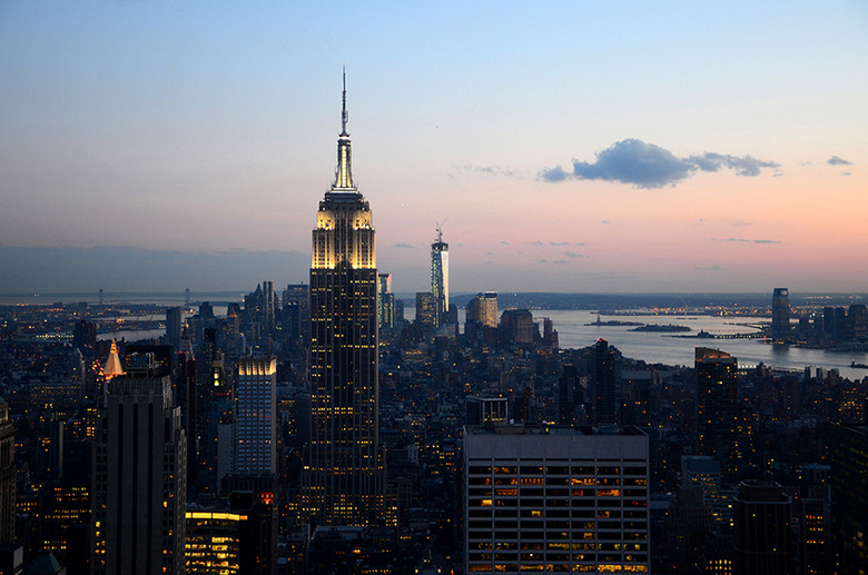 美国游记(3)纽约夜游-洛克菲勒中心-纽约时报广