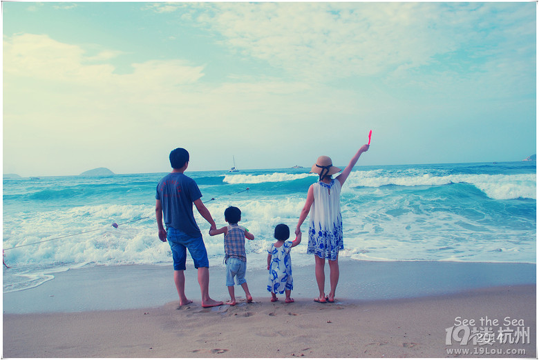 带你们去看海~迷糊爹妈(与43个月男孩、18个