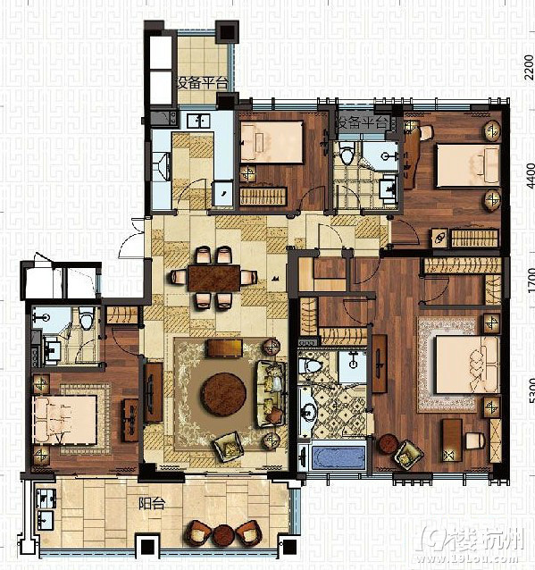 新湖武林国际190平方样板房-设计会所-杭州19