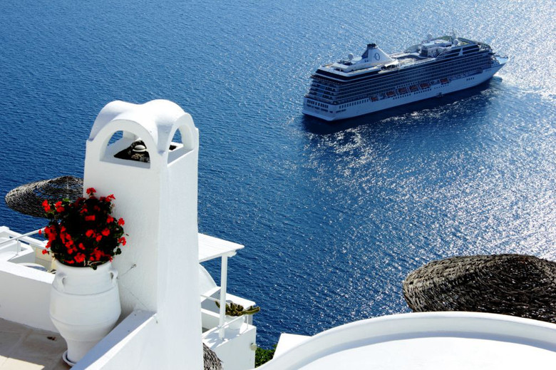 蓝白之中的 圣托里历 Santorini