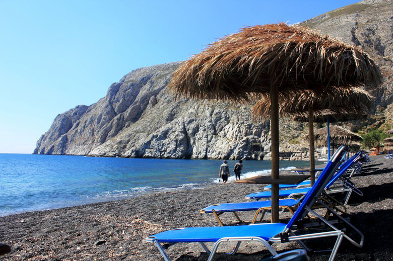 蓝白之中的 圣托里历 Santorini-美景-养眼搞笑-