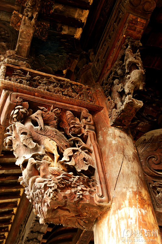 屋深九进,雕龙画凤-游记攻略-旅游先遣队-杭州